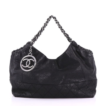 Chanel Baby Coco Cabas Quilted Leather Large Black 3846732