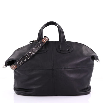 Givenchy Nightingale Satchel Leather Large Black 3846744