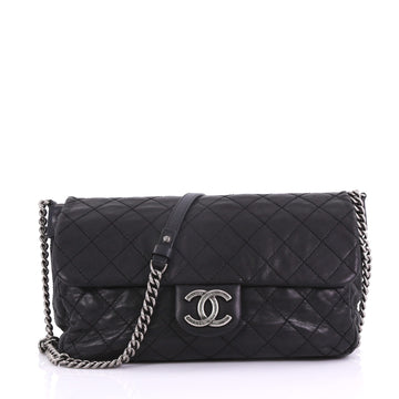 Chanel Coco Daily Flap Bag Quilted Iridescent Calfskin 384682
