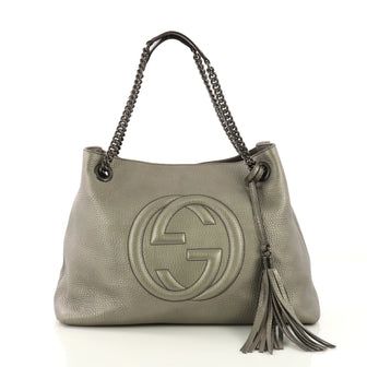 Gucci Soho Chain Strap Shoulder Bag Leather Medium 3848313