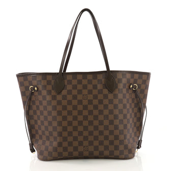 Louis Vuitton Neverfull Tote Damier MM Brown 384834