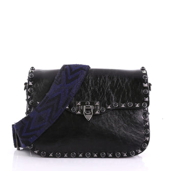 Valentino Rolling Rockstud Crossbody Bag Leather with 384863