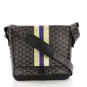 Goyard Urbain Messenger Bag Coated Canvas Black 3848819