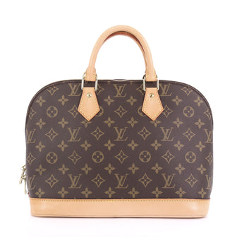 Vintage Alma Handbag Monogram Canvas PM