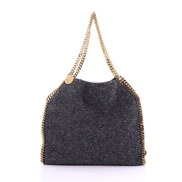 Stella McCartney Falabella Fold Over Bag Wool Gray 3848832