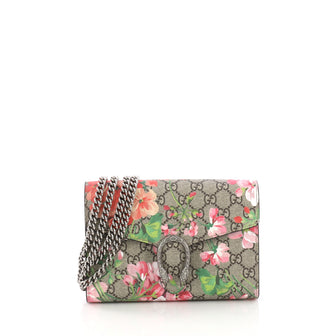 Gucci Dionysus Chain Wallet Blooms Print GG Coated 3848859