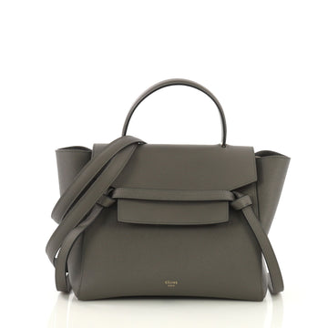 Celine Belt Bag Grainy Leather Mini Gray