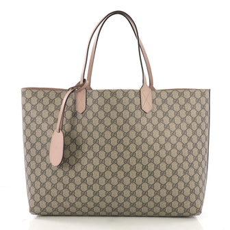 Gucci Reversible Tote GG Print Leather Large Brown 38509/7