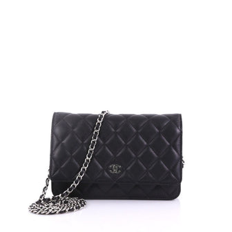 Chanel Wallet on Chain Quilted Lambskin Black 38526103