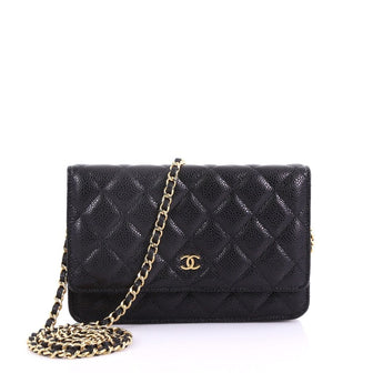 Chanel Wallet on Chain Quilted Caviar Black 38526128