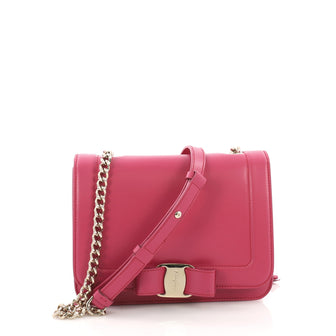 Salvatore Ferragamo Vara Rainbow Crossbody Bag Leather 3852617