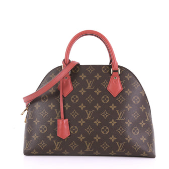 Louis Vuitton Alma BNB Handbag Monogram Canvas Red 3852624