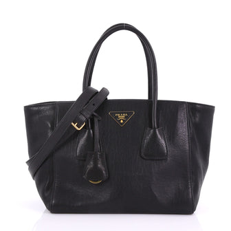Prada Convertible Tote Nappa Monk Small Black 3852626