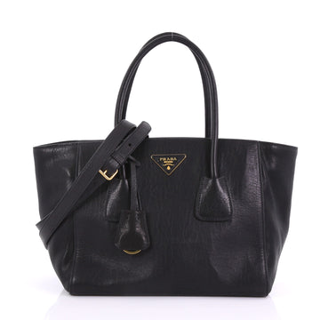 Prada Convertible Tote Nappa Monk Small Black 3852626
