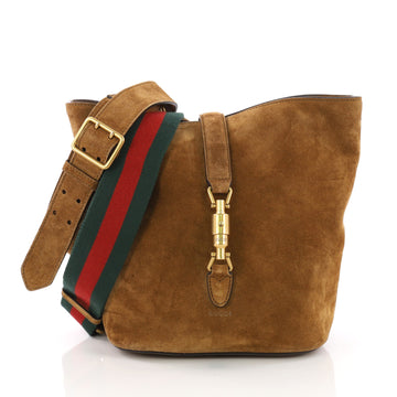 Gucci Jackie Soft Bucket Bag Suede Brown 3852630