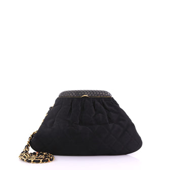 Chanel Vintage Chain Frame Bag Quilted Satin Medium 3852659