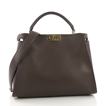 Fendi Peekaboo Essential Bag Leather Brown 3852674