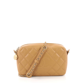 Chanel Diamond CC Camera Case Bag Quilted Lambskin Small 3852810