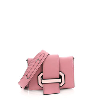 Prada Plex Ribbon Shoulder Bag City Calfskin Small Pink 3852816