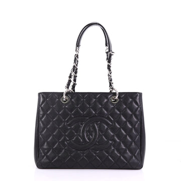 Chanel Grand Shopping Tote Quilted Caviar Black 3852819