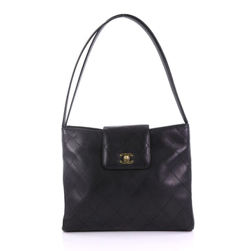 Chanel Vintage CC Shoulder Bag Quilted Lambskin Medium 385302