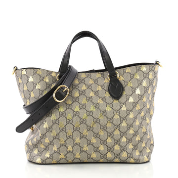 Gucci Convertible Soft Tote Printed GG Coated Canvas Small
