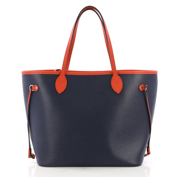 Louis Vuitton Neverfull Tote Epi Leather MM Blue 385433