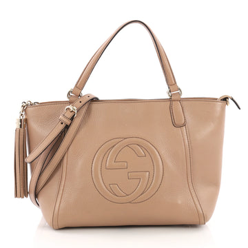 Gucci Soho Convertible Top Handle Bag Leather Small 3855716