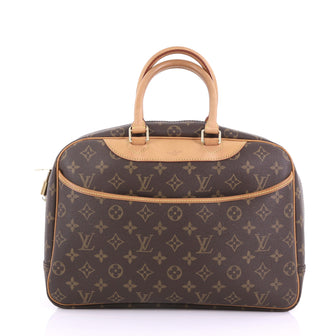 Louis Vuitton Deauville Handbag Monogram Canvas Brown 3855726