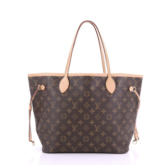 Louis Vuitton Neverfull Tote Monogram Canvas MM Brown 385573