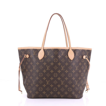 Louis Vuitton Neverfull Tote Monogram Canvas MM Brown 385573