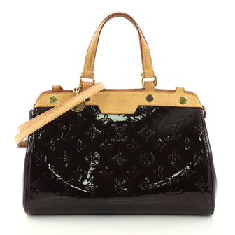 Louis Vuitton Brea Handbag Monogram Vernis PM Purple 3855747