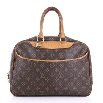 Louis Vuitton Deauville Handbag Monogram Canvas Brown 3855753