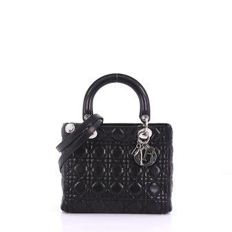 Christian Dior Lady Dior Handbag Cannage Quilt Lambskin 3855760