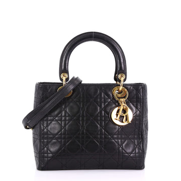 Christian Dior Lady Dior Handbag Cannage Quilt Lambskin 3855761