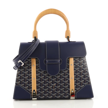 Saigon Top Handle Bag Coated Canvas with Leather MM