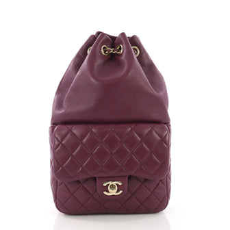 Chanel Backpack In Seoul Lambskin Small Purple 385644