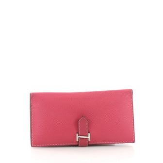 Hermes Bearn Wallet Epsom Long Pink 385781