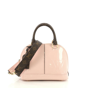Louis Vuitton Alma Handbag Vernis with Monogram Canvas Pink 3858612