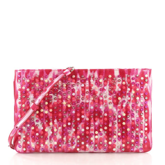 Christian Louboutin Loubiposh Clutch Spiked Patent Pink 3858633