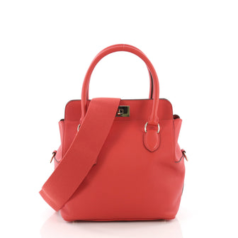 Hermes Toolbox Handbag Evercolor 20 Red 3858636