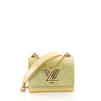Louis Vuitton Twist Handbag Epi Leather PM Gold 385864