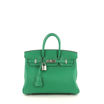 Hermes Birkin Handbag Green Swift with Palladium 3858657
