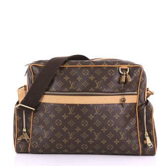 Louis Vuitton Sac Squash Handbag Monogram Canvas Brown 3858666