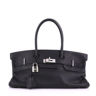 Hermes Birkin JPG Handbag Black Clemence with Palladium 3858669