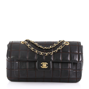 Chanel Front Pocket Chocolate Bar Flap Bag Quilted 3858673