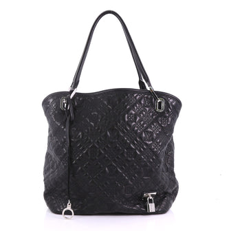 Louis Vuitton Antheia Lilia Handbag Leather PM Black 3858687