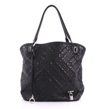 Louis Vuitton Antheia Lilia Handbag Leather PM Black 3858687
