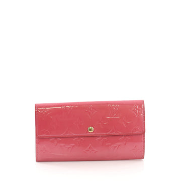 Louis Vuitton Sarah Wallet Monogram Vernis Pink 385891