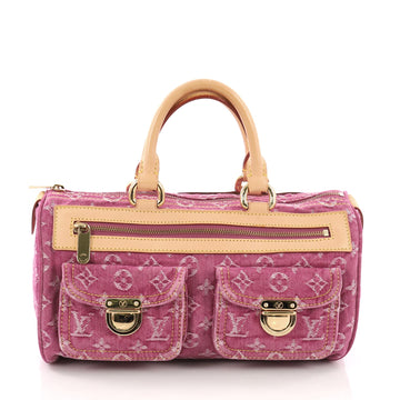 Louis Vuitton Neo Speedy Bag Denim Pink 385901